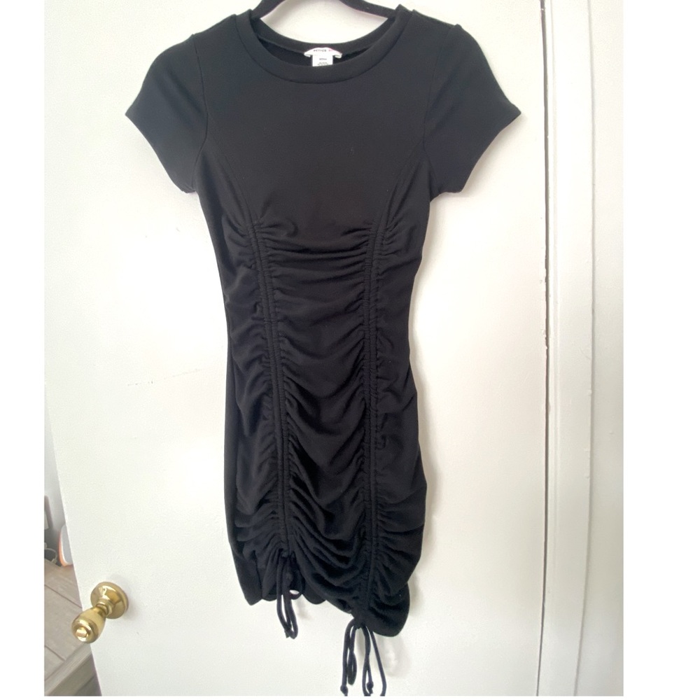 OOTDFASH🔥 Short sleeve dress BLACK